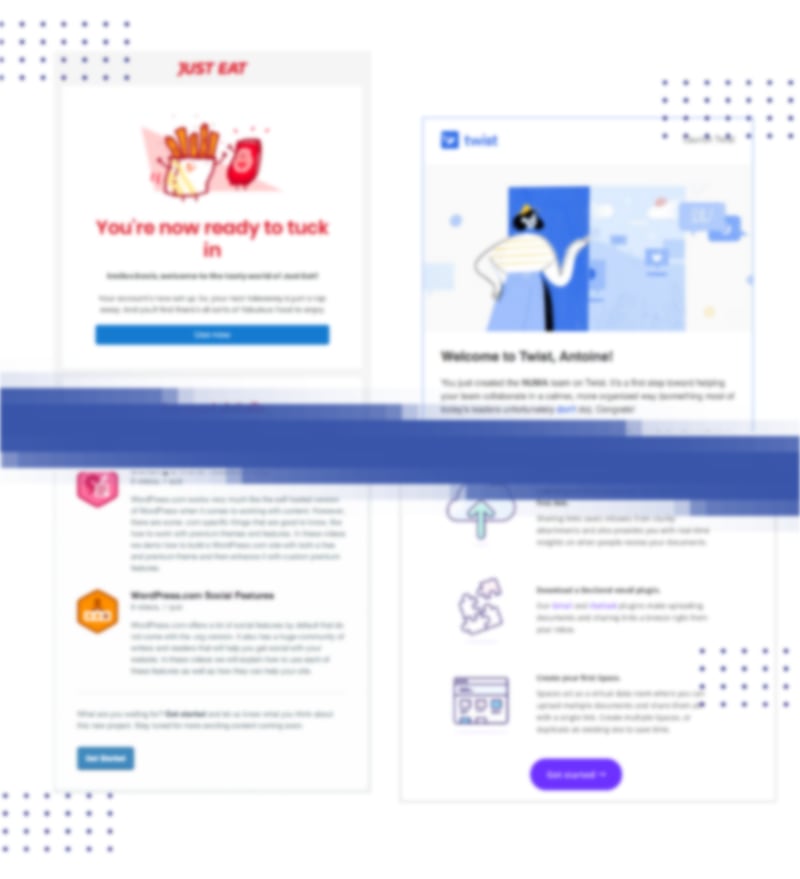 Activate customers and leads through welcoming and education email series.