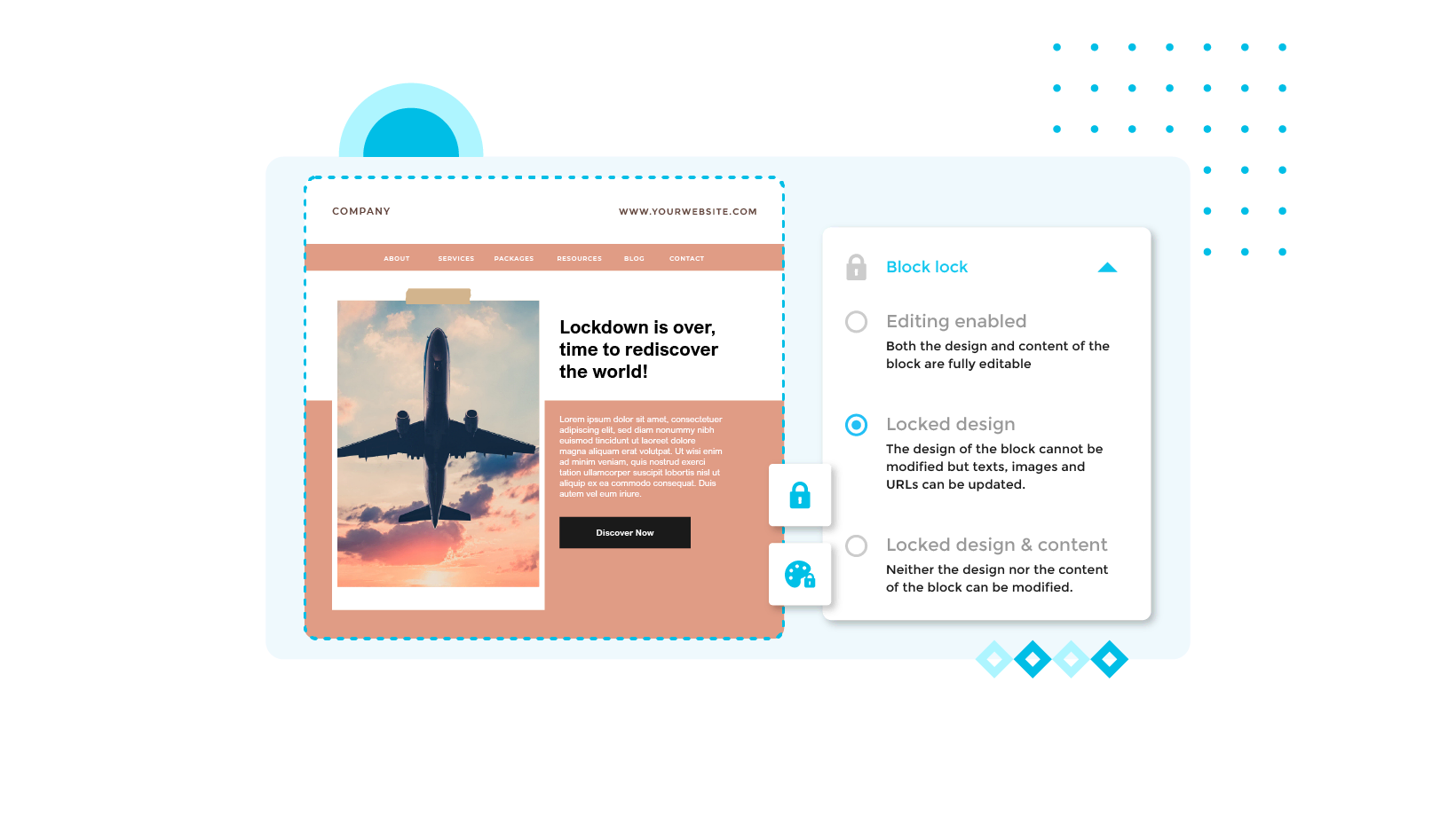 Email design system in Chamaileon email builder