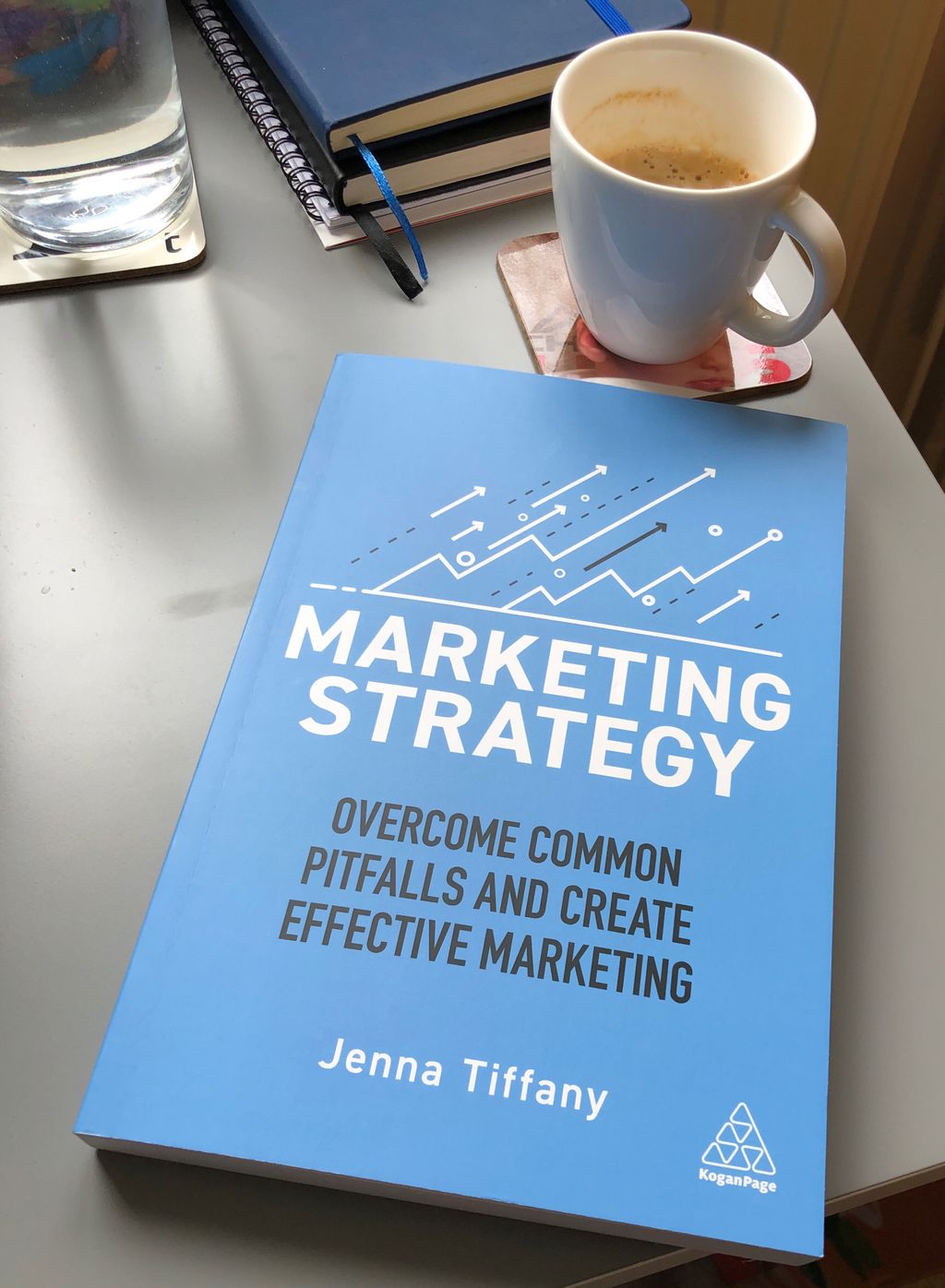 marketing strategy book on the table