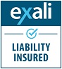 Exali liability insured badge
